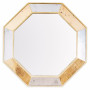 Зеркало восьмиугольное в раме King mix Золото-серебро