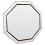 Зеркало восьмиугольное в зеркальной серебряной раме Octagon (Октагон)