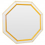 Зеркало восьмиугольное в жёлтой раме Yellow octagon