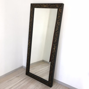 Зеркало большое напольное и настенное в полный рост в чёрной раме Black bronze