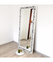 Зеркало большое напольное и настенное в полный рост в чёрно-белой раме Black white