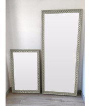Зеркало большое напольное и настенное в полный рост в серябряной раме Edda