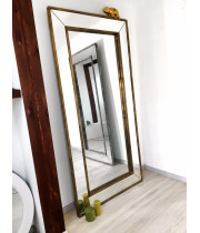 Зеркало большое напольное и настенное в полный рост в зеркальной раме Lorenzo Состаренное золото