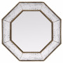 Зеркало восьмиугольное в серебряной раме Angelique