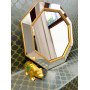 Зеркало восьмиугольное в золотой раме Espresso Gold