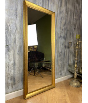 Зеркало большое напольное и настенное в полный рост в золотой раме Francesco