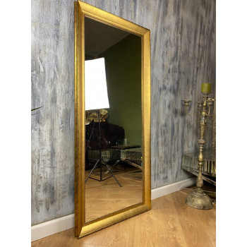 Зеркало большое напольное и настенное в полный рост в золотой раме Francesco