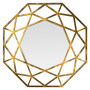 Зеркало восьмиугольное в золотой раме Tissue
