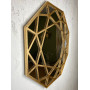 Зеркало декоративное восьмиугольное в золотой раме Ferrano
