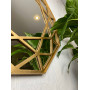 Зеркало декоративное восьмиугольное в золотой раме Ferrano