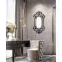 Зеркало настенное декоративное Alverde Серебро/чёрный