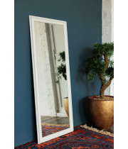 Зеркало в полный рост настенное и напольное в белой раме Cortegaia