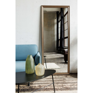 Зеркало в полный рост настенное и напольное в раме цвета античное серебро Amplitude