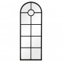 Зеркало-окно в форме арки в полный рост в чёрной раме Arboleda black