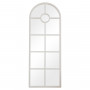 Зеркало-окно в форме арки в полный рост в белой раме Arboleda white