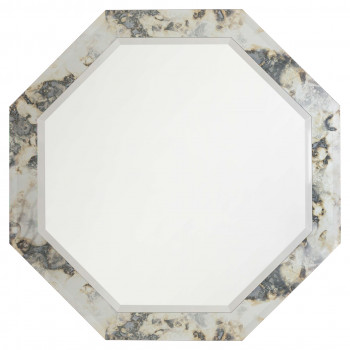 Зеркало восьмиугольное в серебряной раме Abruzzo