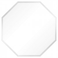 Зеркало восьмиугольное в серебряной раме Leandro