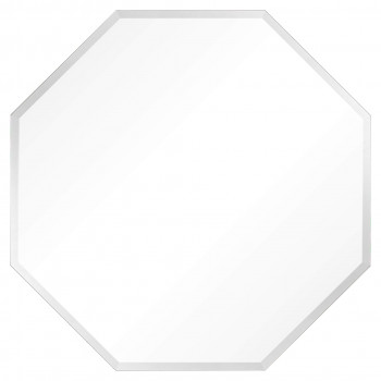 Зеркало восьмиугольное в серебряной раме Leandro