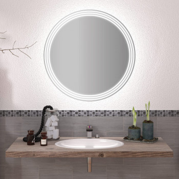 Круглое зеркало с подсветкой Амина