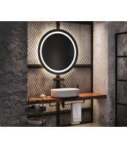 Круглое зеркало с фронтальной и задней интерьерной подсветкой Циркус