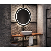 Круглое зеркало с фронтальной и задней интерьерной подсветкой Циркус