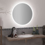 Круглое настенное зеркало со светодиодной LED-подсветкой Крион
