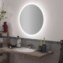 Круглое настенное зеркало со светодиодной LED-подсветкой Крион