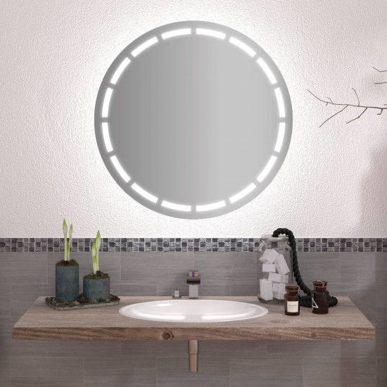 Круглое зеркало с подсветкой Люсия