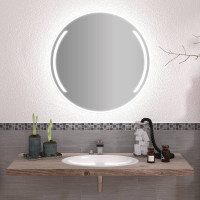 Круглое зеркало с подсветкой Луи