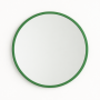 Круглое зеркало в зелёной раме Эва