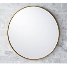 Круглое зеркало в раме Эва Латунь