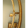 Зеркало овальное настенное в золотой раме Модена Золото
