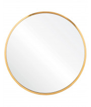 Круглое зеркало в золотой металлической раме Урсула 