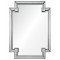 Дизайнерское оригинальное зеркало настенное Честер Серебро