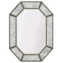 Дизайнерское интерьерное зеркало в раме Ньюпорт Серебро