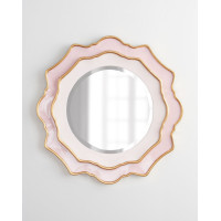 Зеркало круглое в розовой раме Дороти Pink