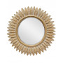 Зеркало круглое в раме Барклай Золото с белой патиной