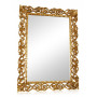 Зеркало настенное в красивой прямоугольной раме Бергамо Золото