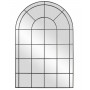 Зеркало-окно в форме арки Бишоп Черное
