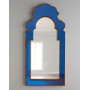 Синее настенное зеркало арочной формы Кальяри
