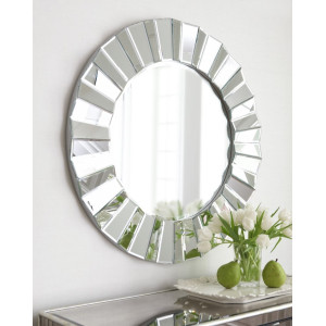 Зеркало круглое настенное в раме Матильда