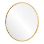 Круглое зеркало в золотой металлической раме Урсула