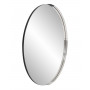 Серебряное круглое настенное зеркало Хамбл