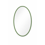 Овальное зеркало в зеленой раме Марьяна