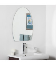 Зеркало с фацетом полуовальное настенное Неоми