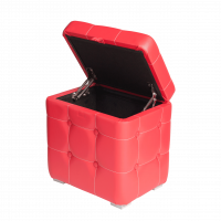 Пуфик Красный с ящиком 40х30х40 см
