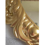 Овальное настенное зеркало в золотой раме «Эджил» Золото королевское