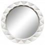 Круглое настенное зеркало в раме «Эрленд» Белый глянец