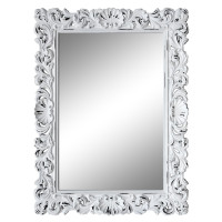 Зеркало настенное в белой раме «Арне» Белый/шебби шик