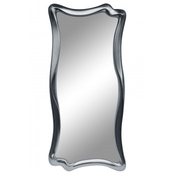 Зеркало настенное в фигурной раме «Марна» Серебро хром